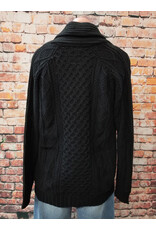 Candace Cable Cardigan Silver Button