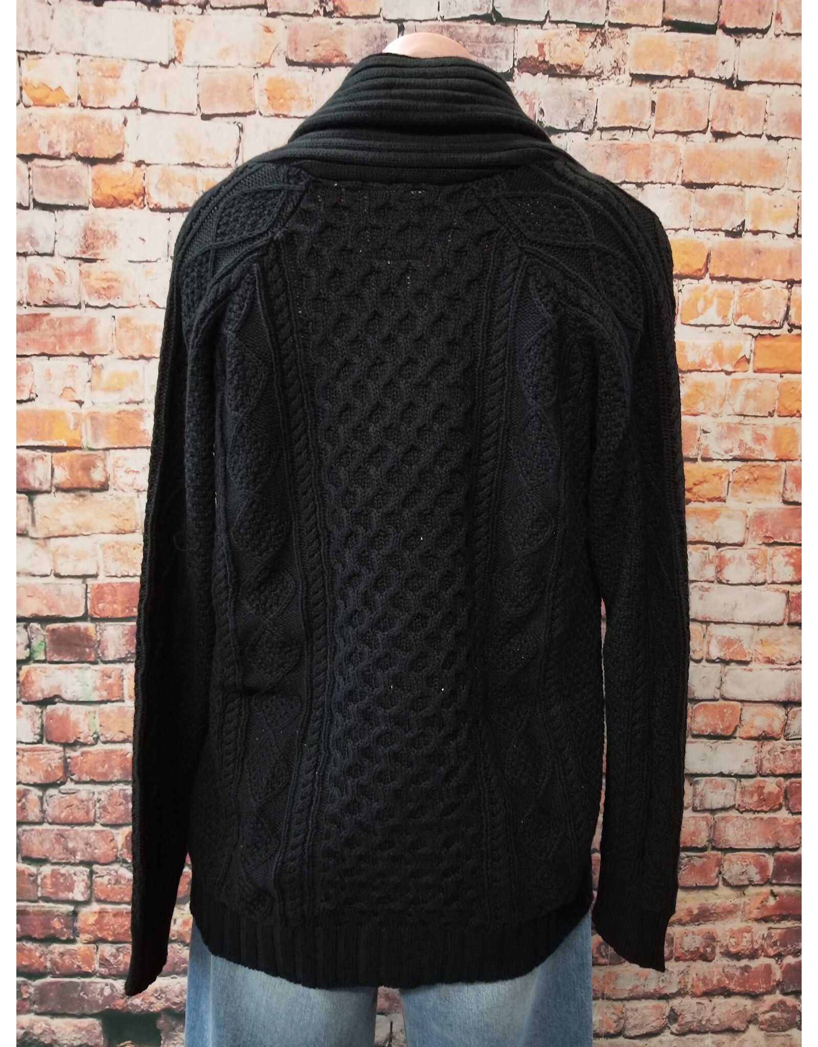 Candace Cable Cardigan Silver Button