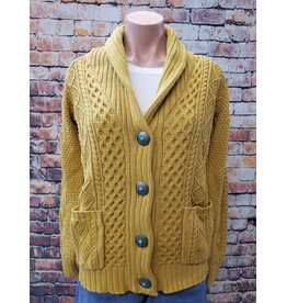 Candace Cable Cardigan Silver Button