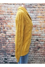 Candace Cable Cardigan Silver Button