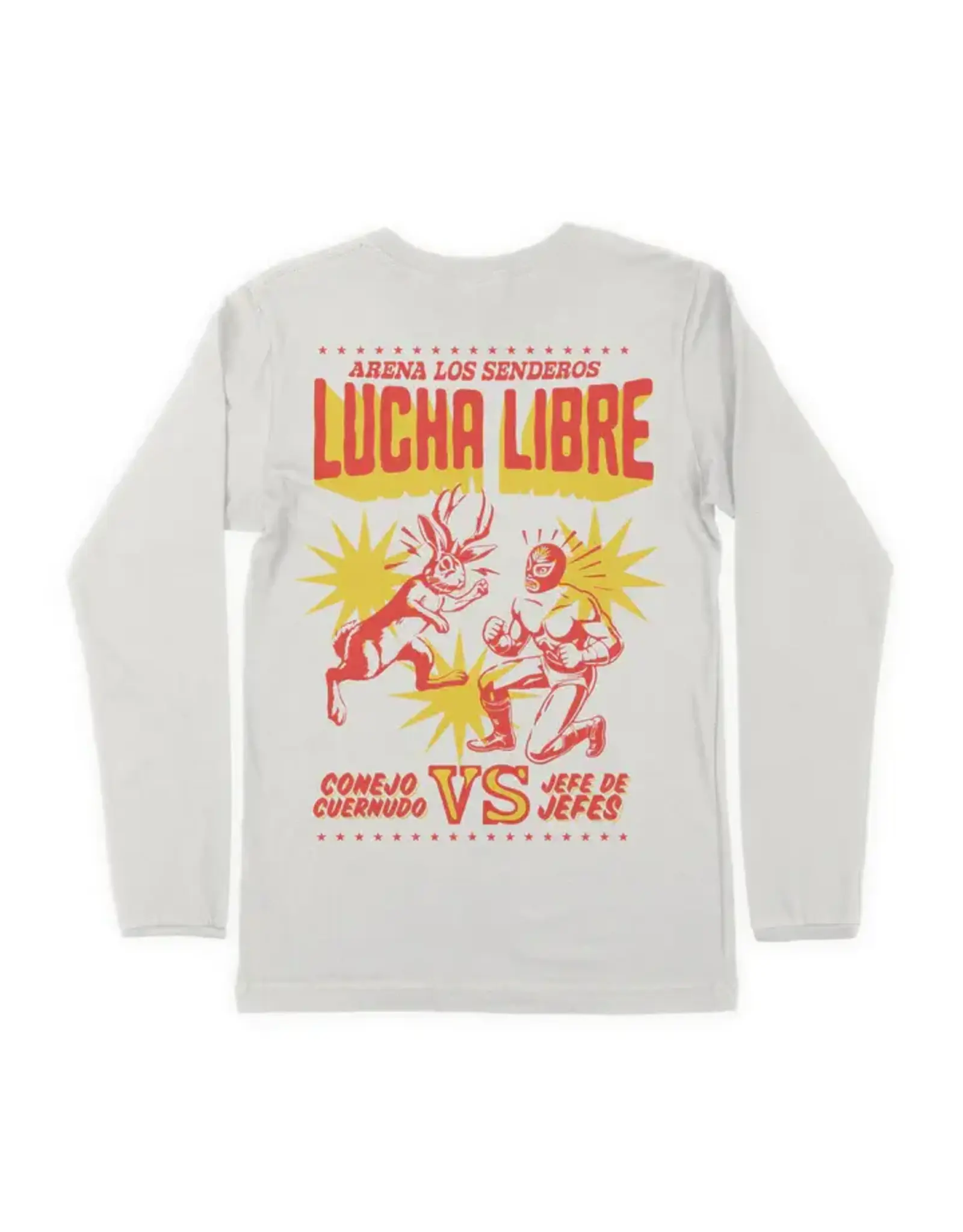 Sendero Lucha Libre Long Sleeve T-Shirt White