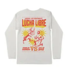 Sendero Lucha Libre Long Sleeve T-Shirt White