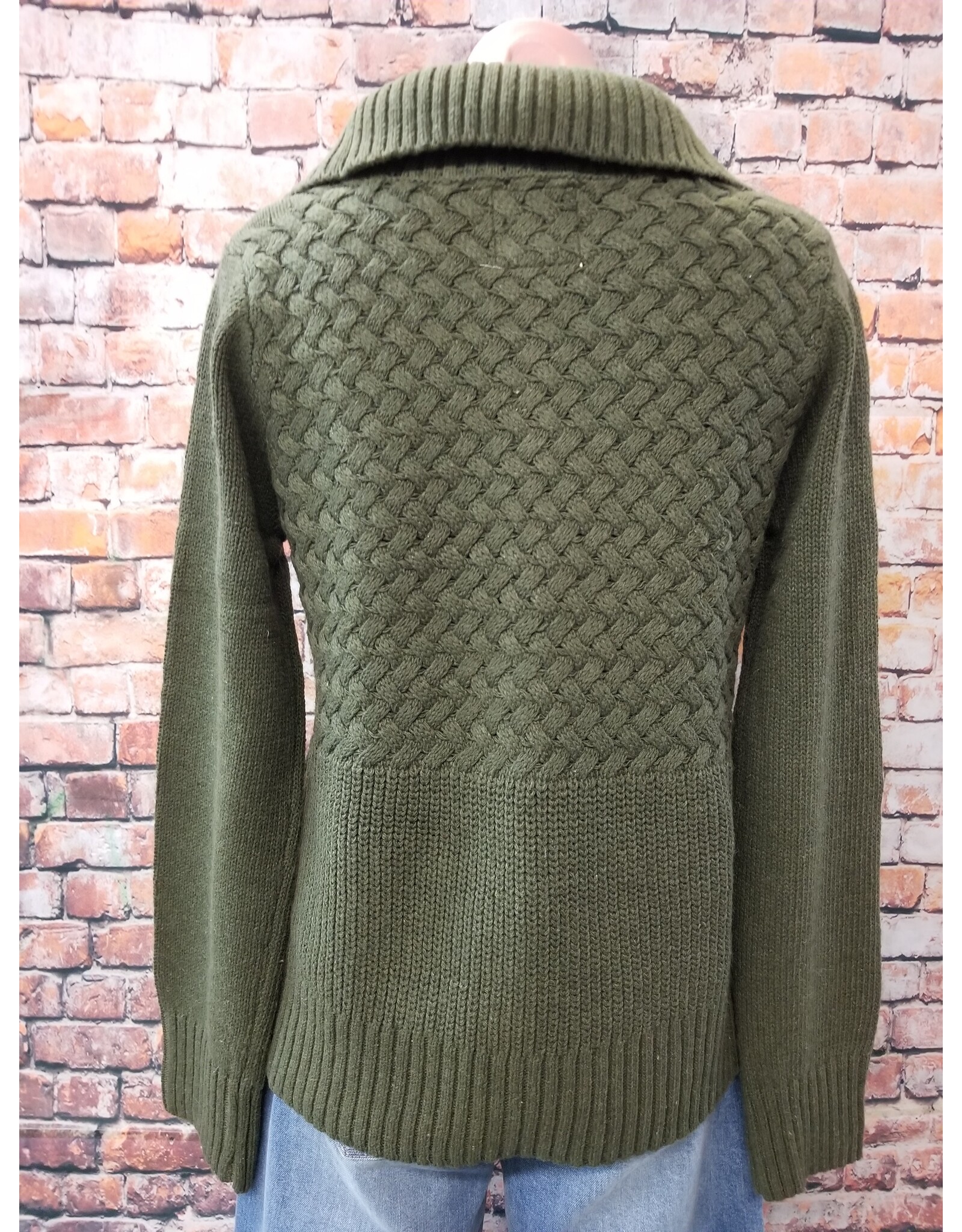 Cable Half Zip Sweater