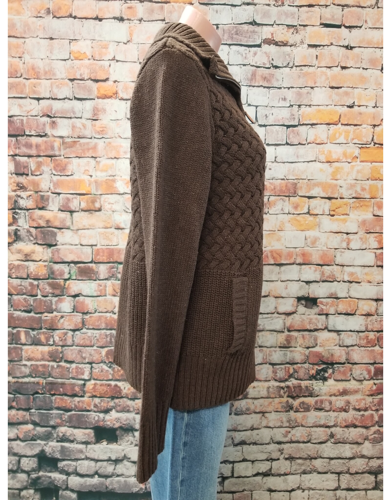 Cable Half Zip Sweater