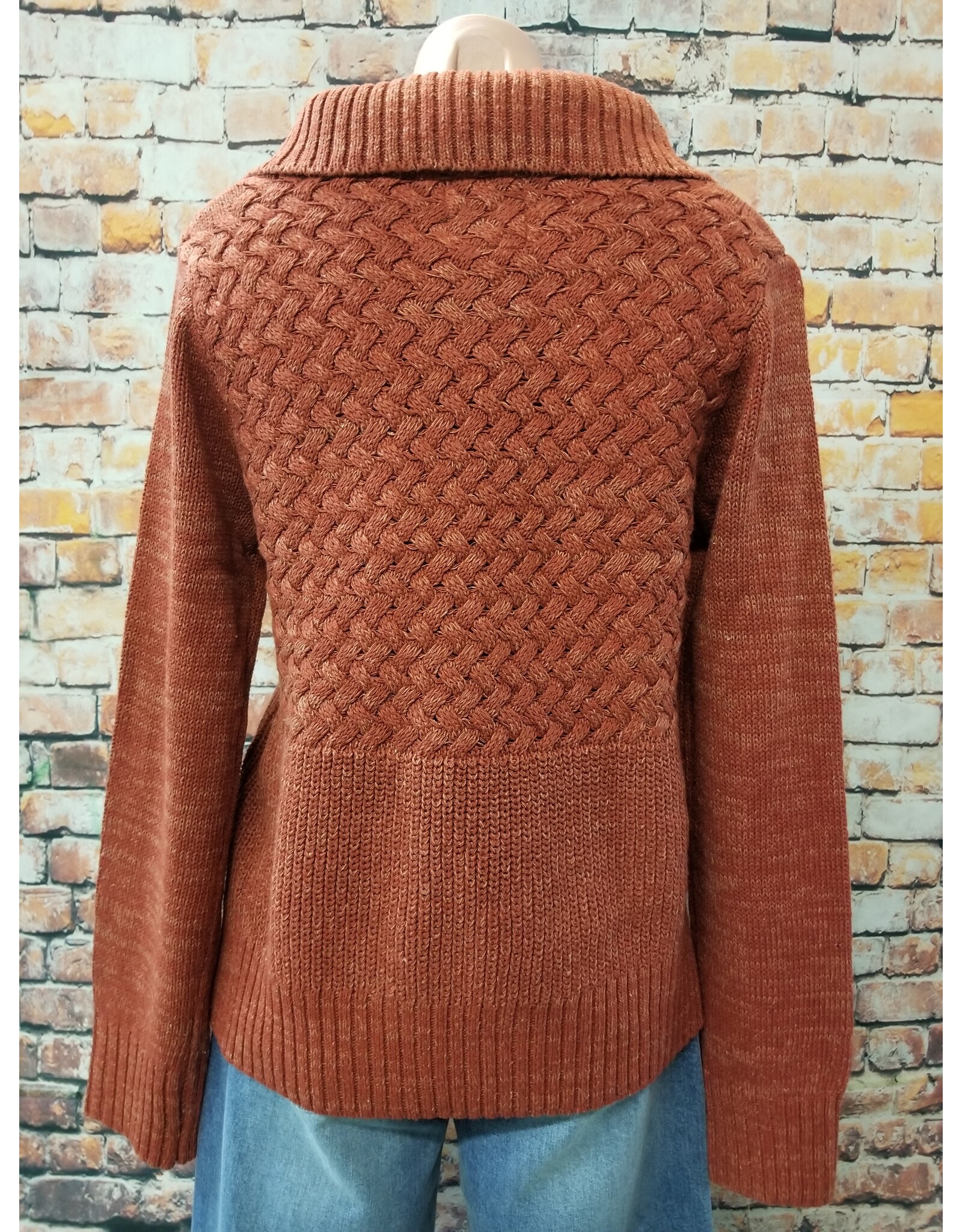 Cable Half Zip Sweater