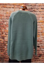 Aqua Round Bottom Buffalo Nickel Sweater