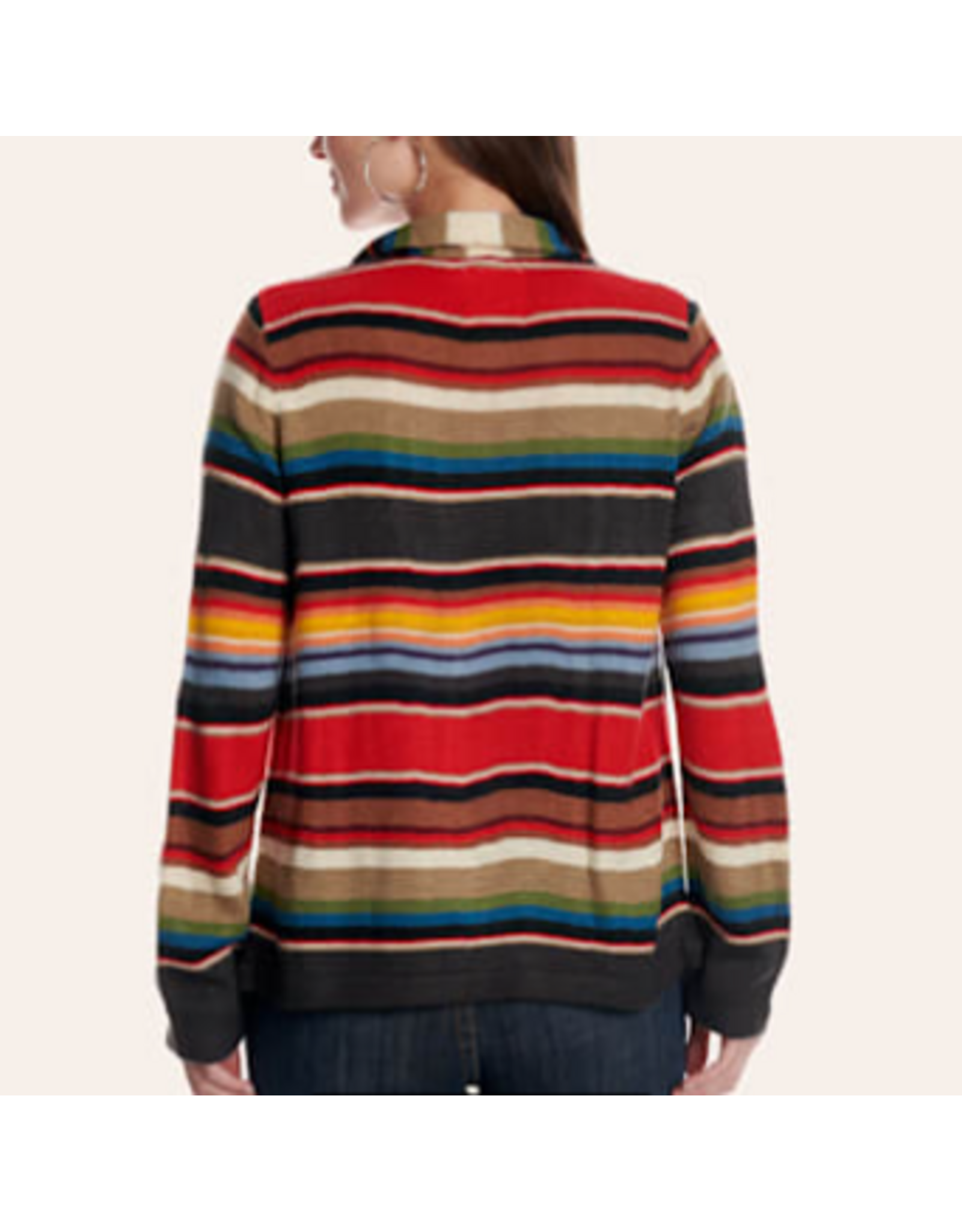 Serena Serape Striped Cardigan