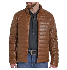 Panhandle Panhandle Mens Faux Leather Puffer Coat