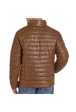 Panhandle Panhandle Mens Faux Leather Puffer Coat