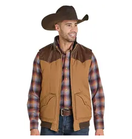 Panhandle Panhandle Mens Camel Twill Puffer Vest