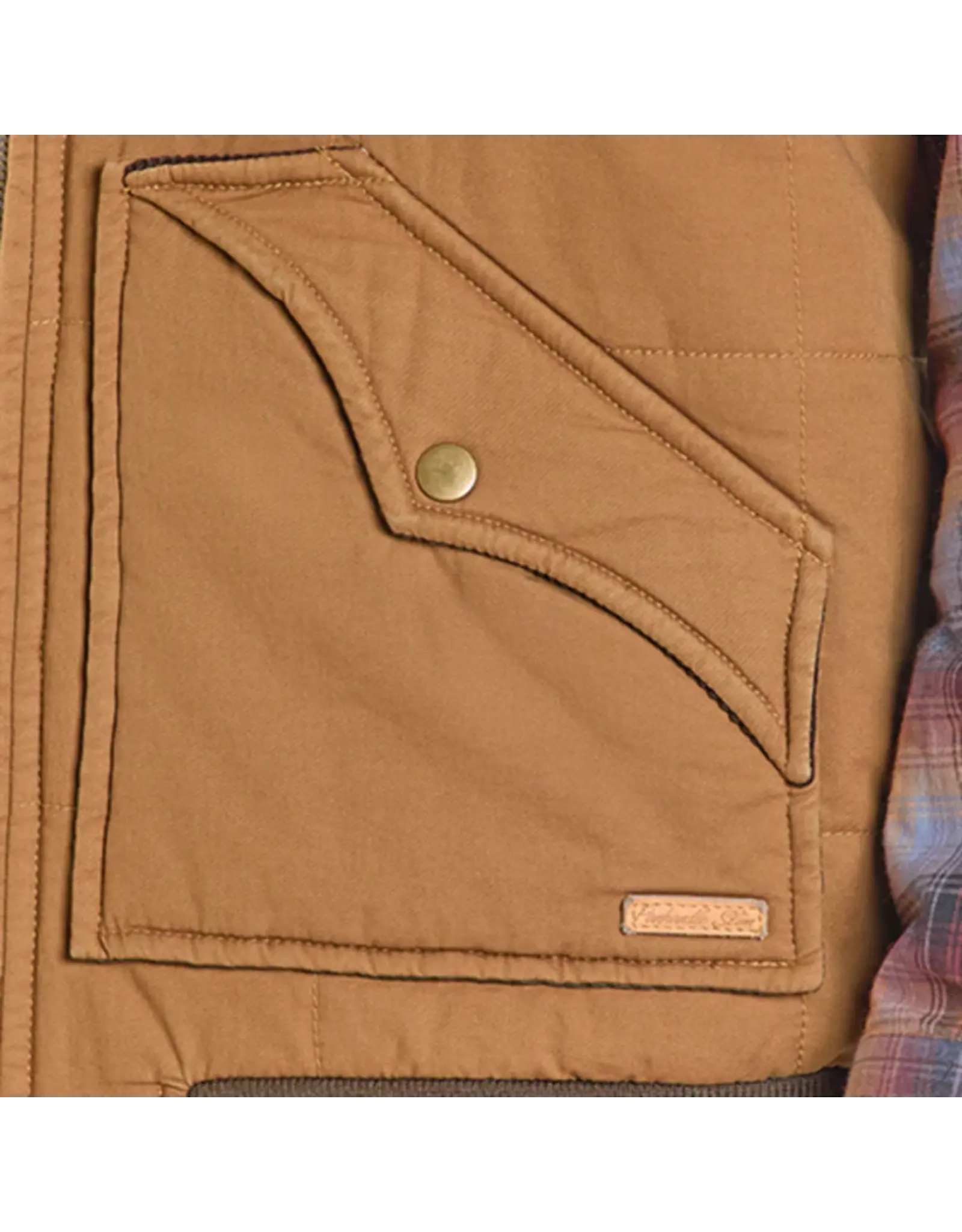 Panhandle Panhandle Mens Camel Twill Puffer Vest