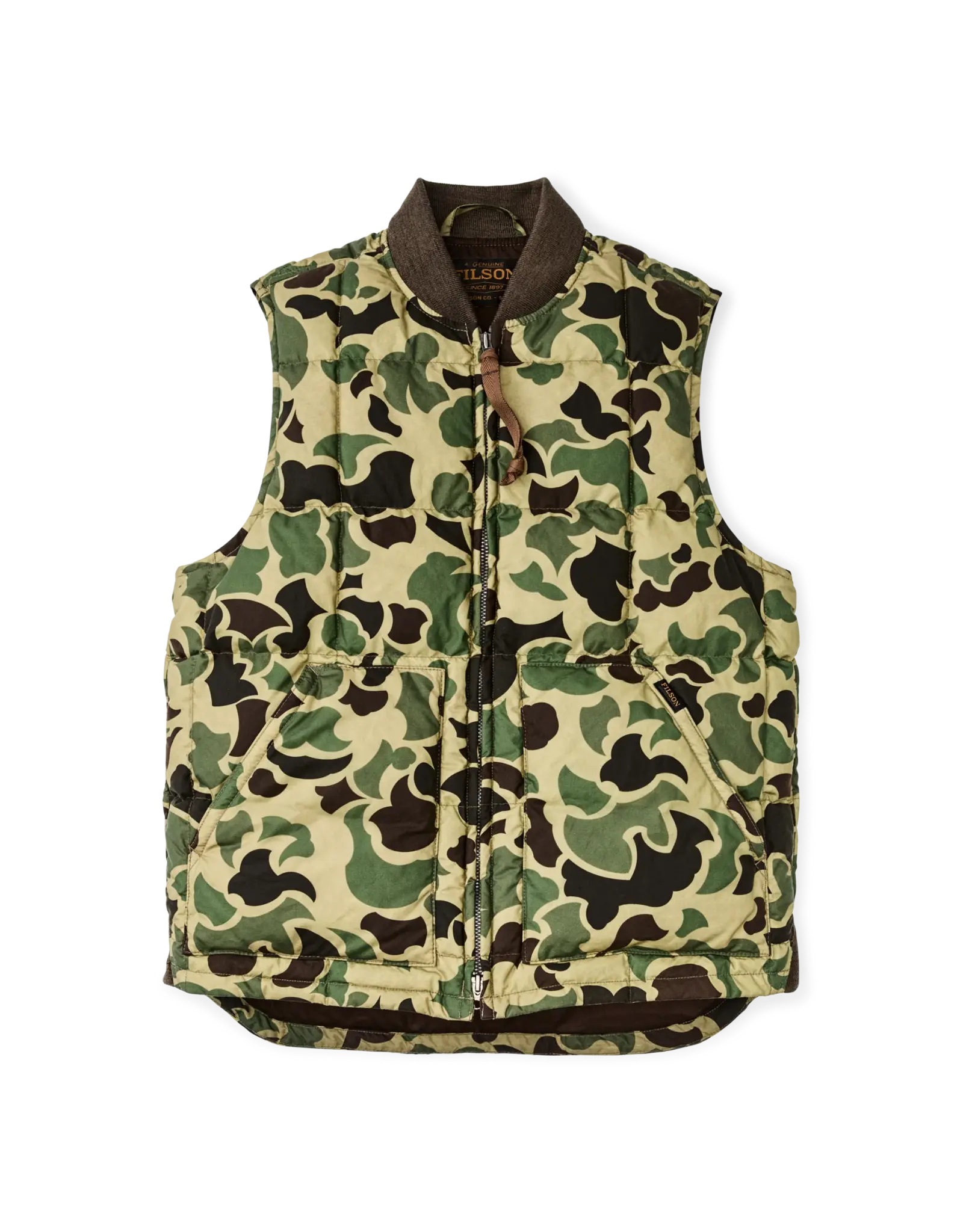 Filson Filson Waxed Down Vest Tundra Shrub Camo