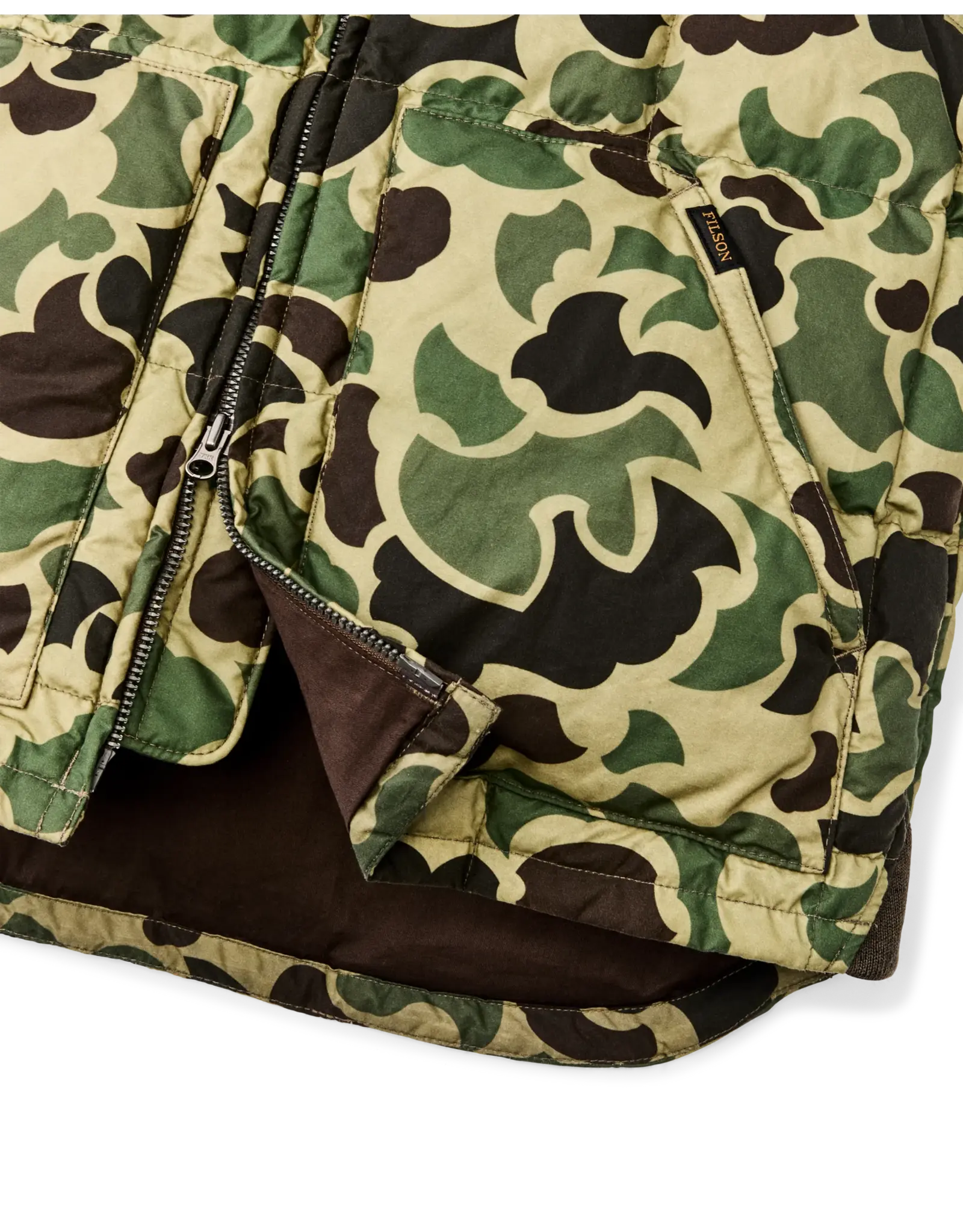 Filson Filson Waxed Down Vest Tundra Shrub Camo