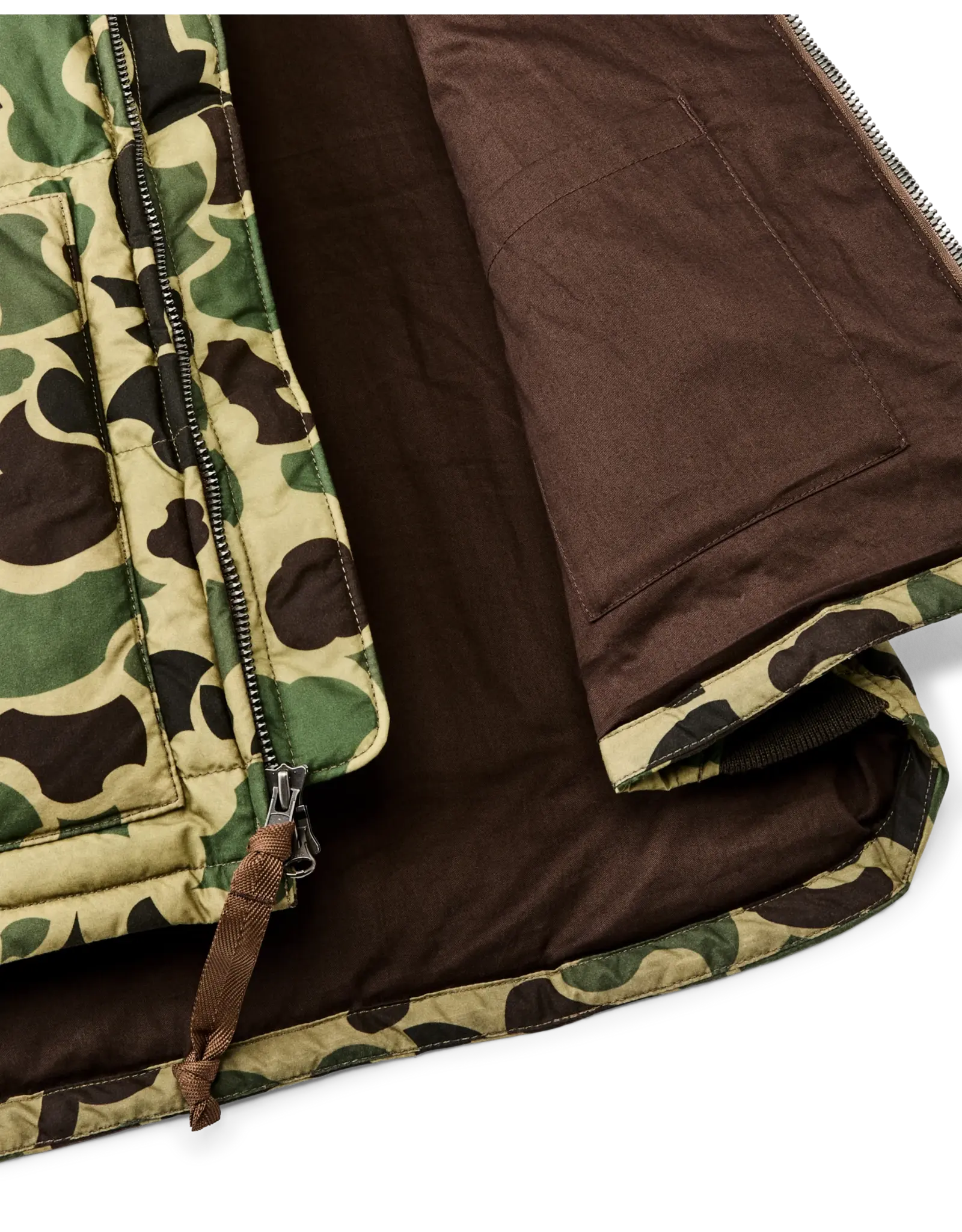 Filson Filson Waxed Down Vest Tundra Shrub Camo
