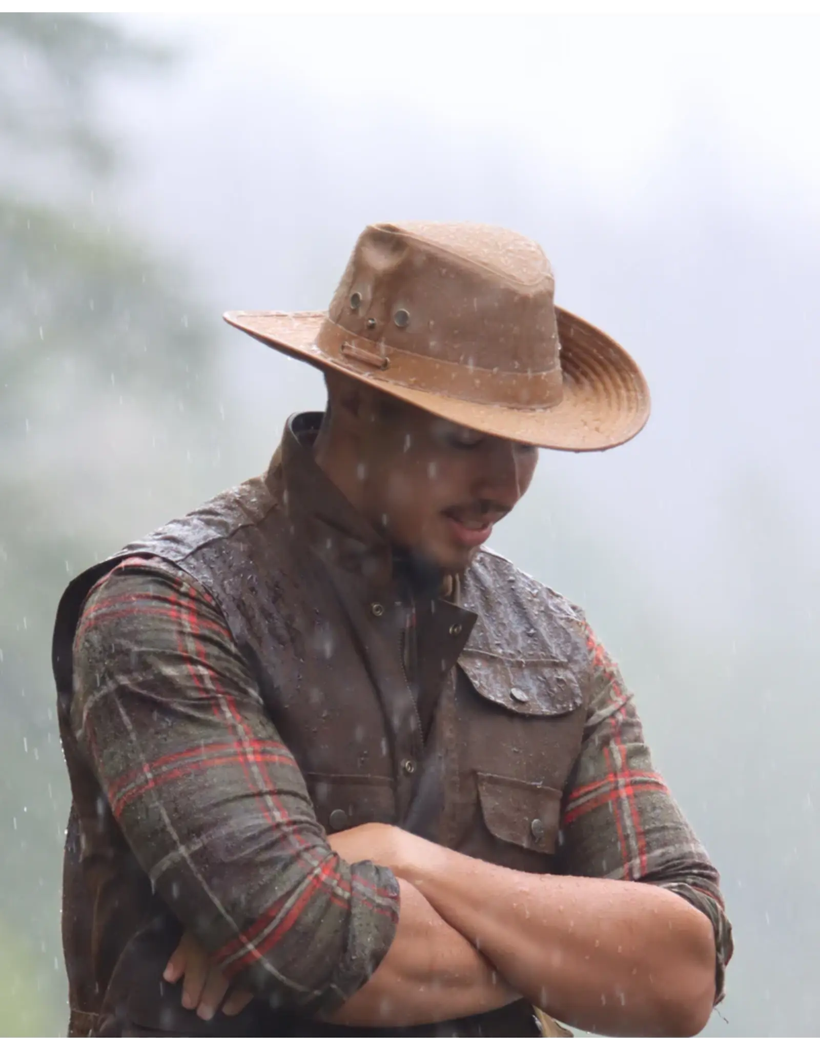 Outback Trading River Guide Oilskin Hat
