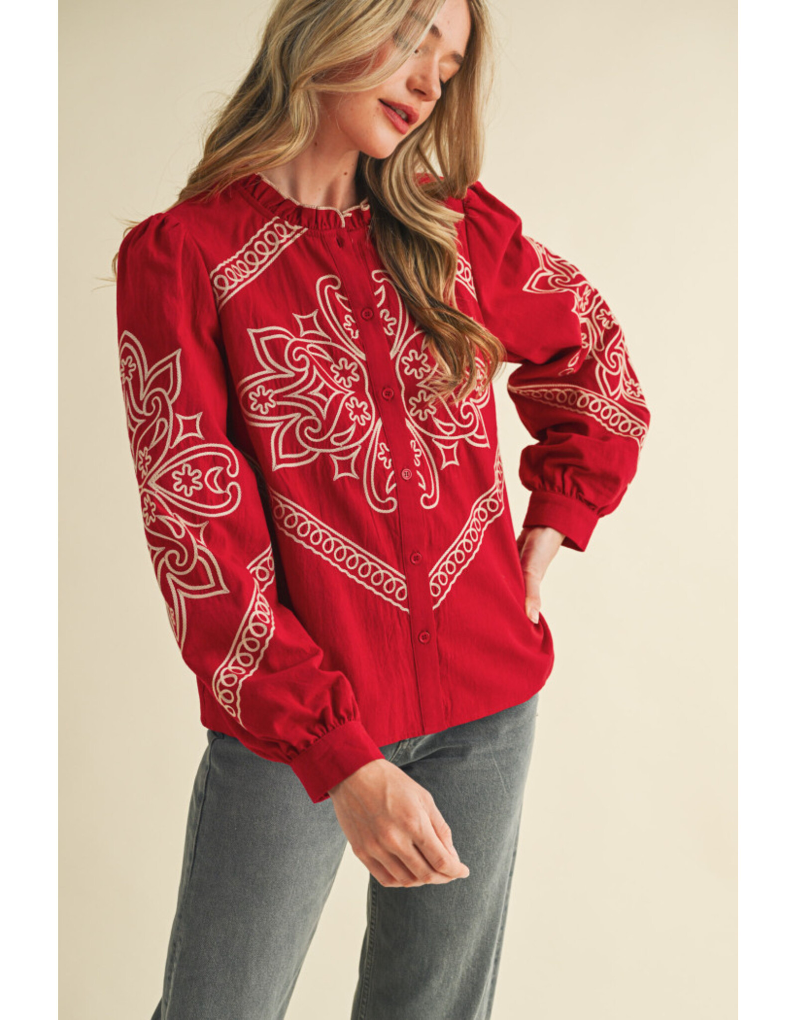 Eliza Embroidered Blouse