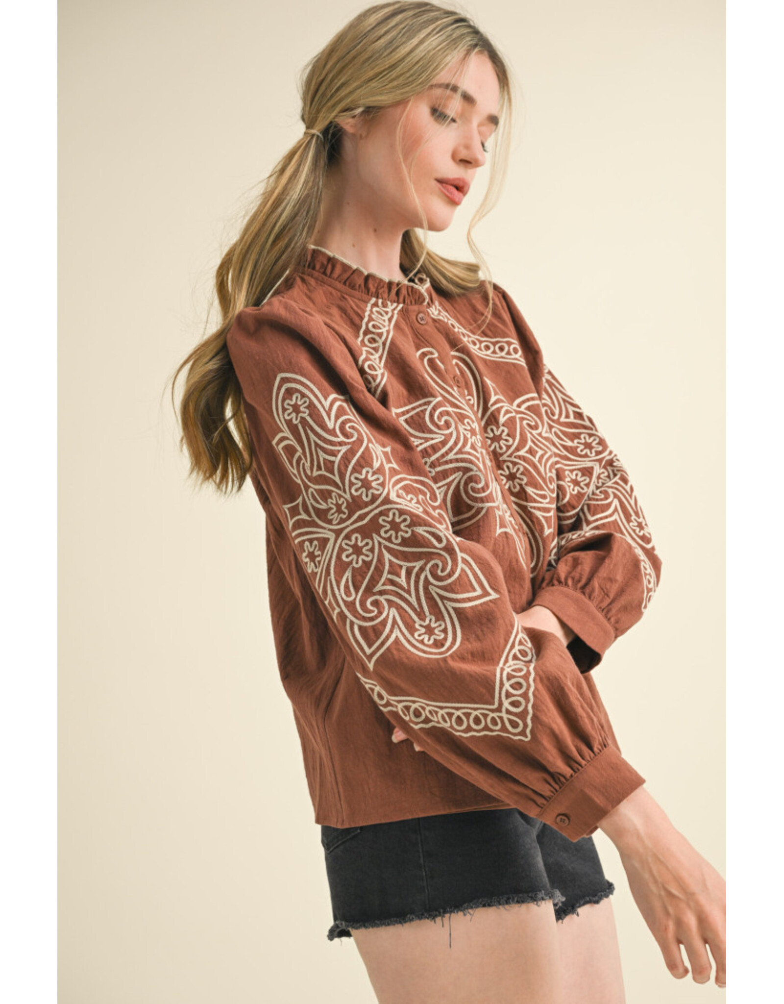 Eliza Embroidered Blouse