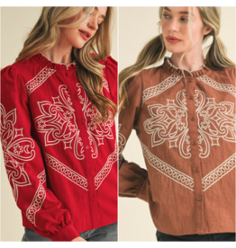 Eliza Embroidered Blouse