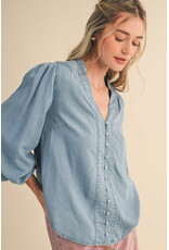 Darla Denim Blouse