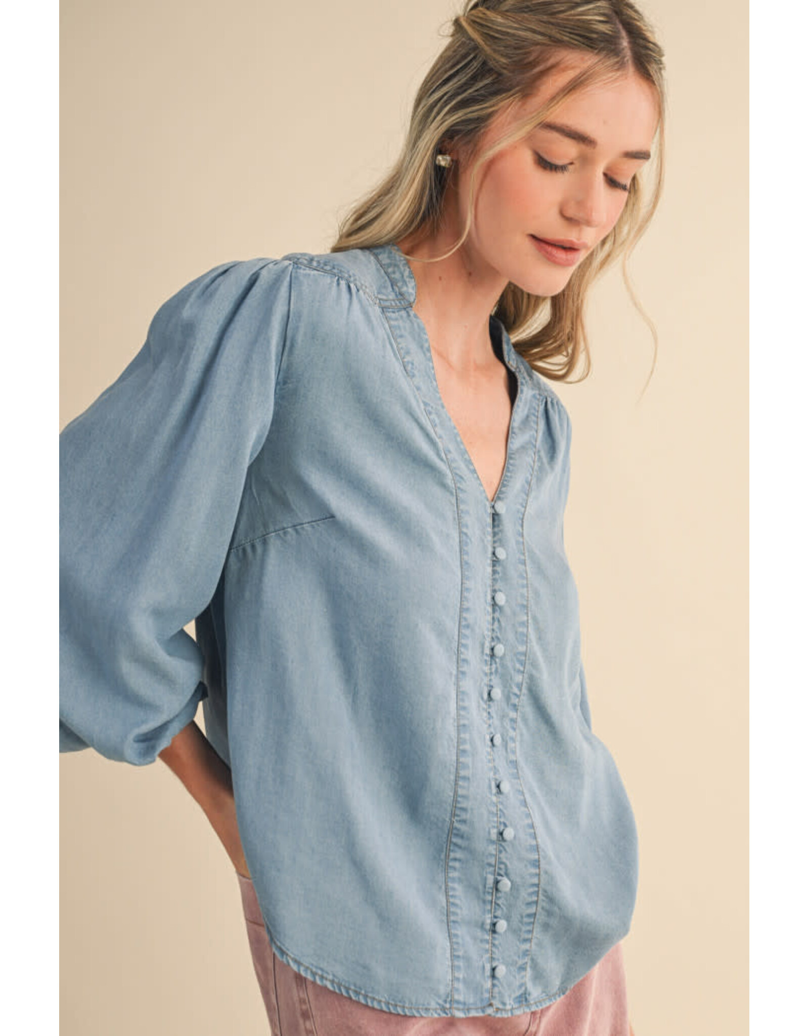 Darla Denim Blouse