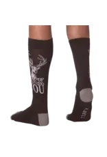 K.Bell K.Bell Mens Buck You Black Crew Socks K.Bell K.Bell Mens Buck You Black Crew Socks