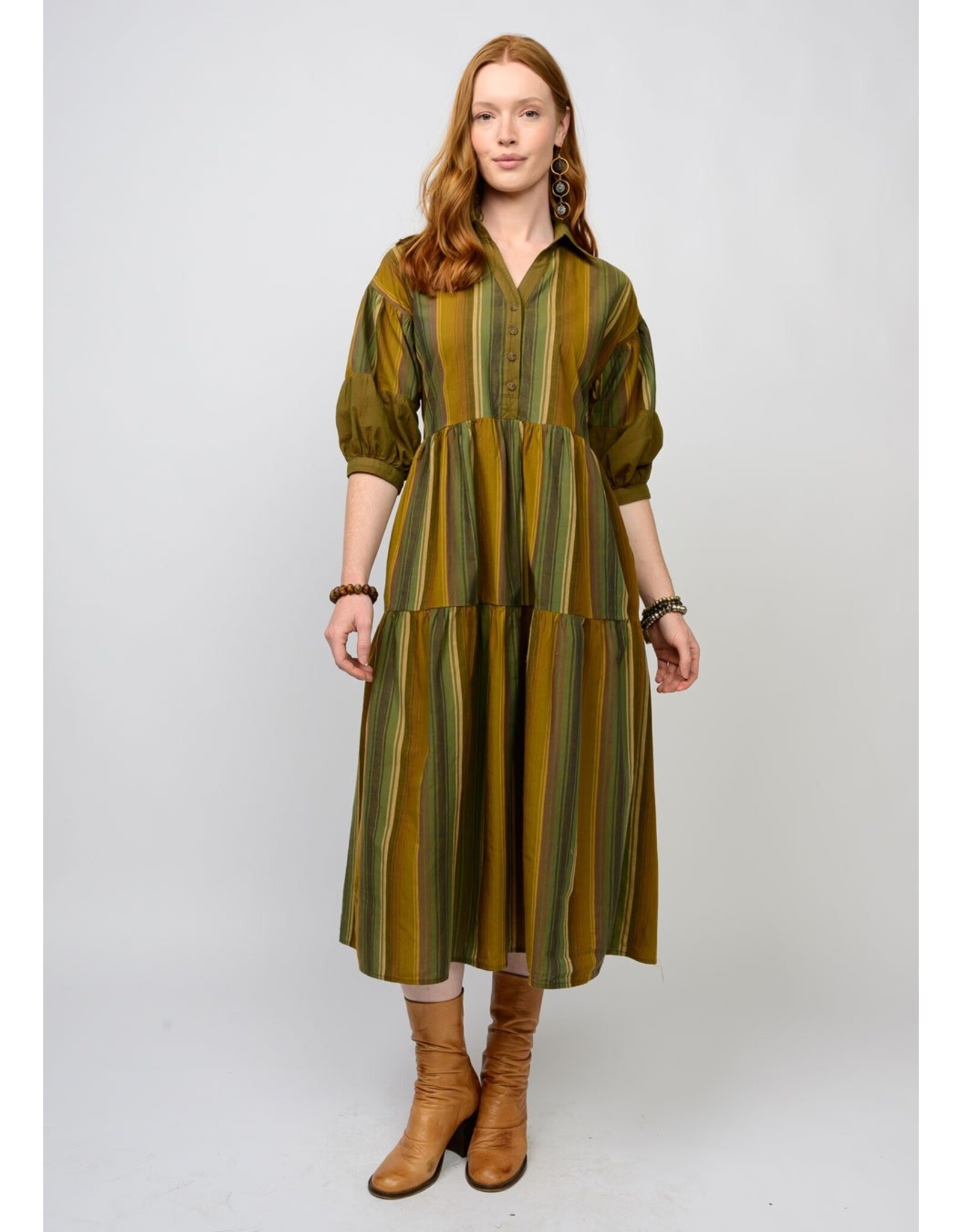 Uncle Frank Uncle Frank Variegated Stripe Dress