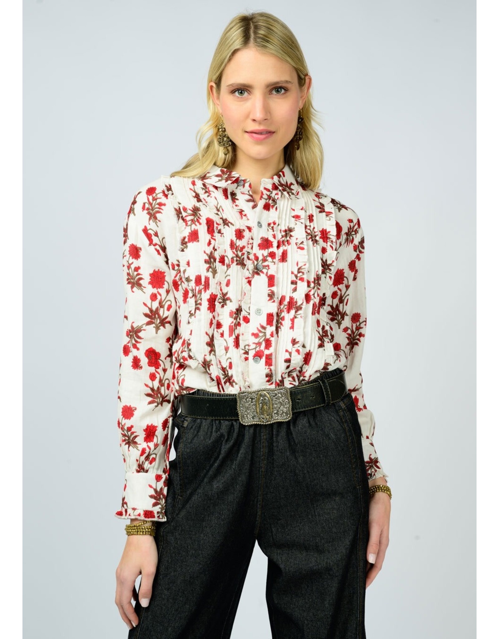 Ivy Jane Ivy Jane Tuxedo Gauze Top