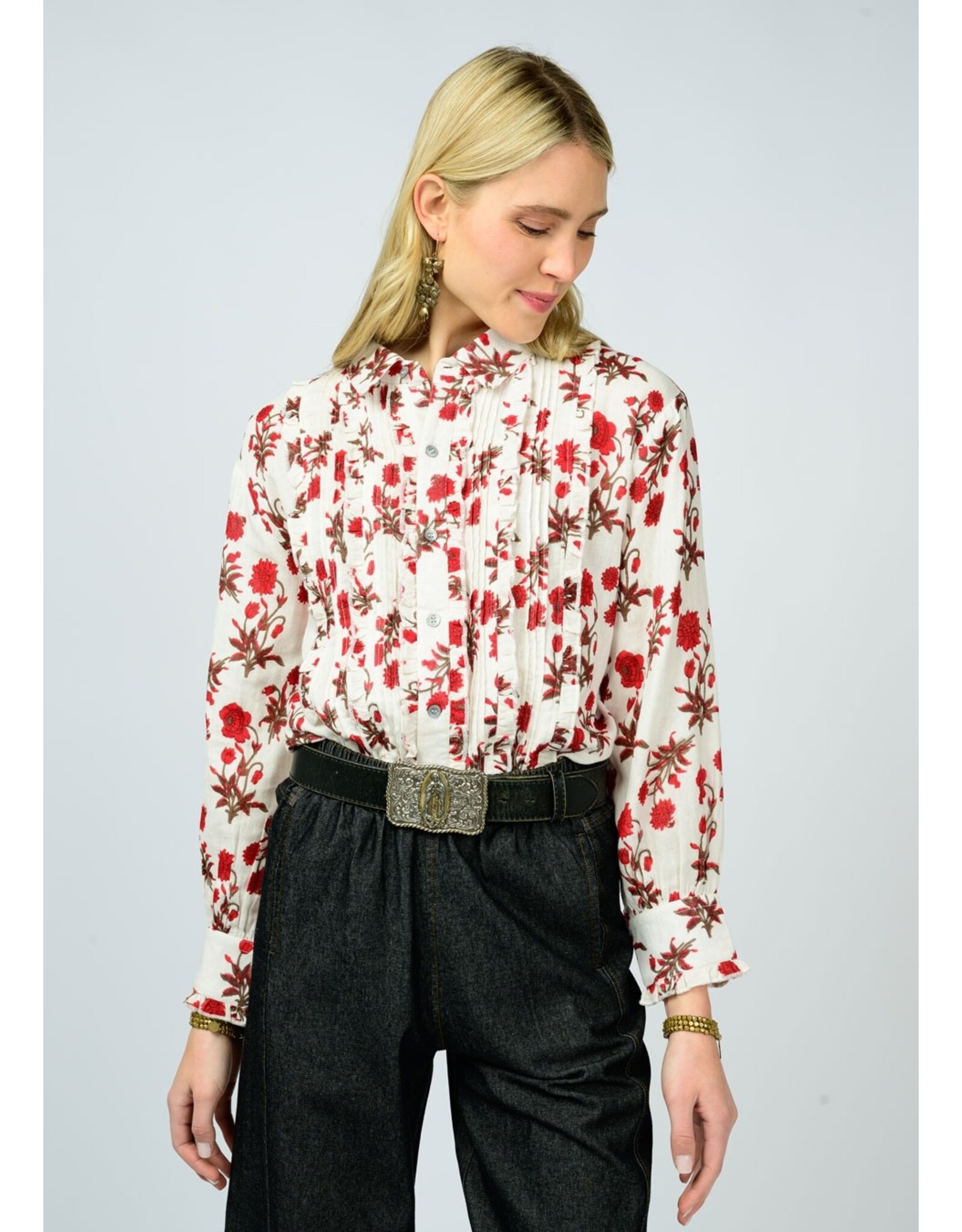 Ivy Jane Ivy Jane Tuxedo Gauze Top