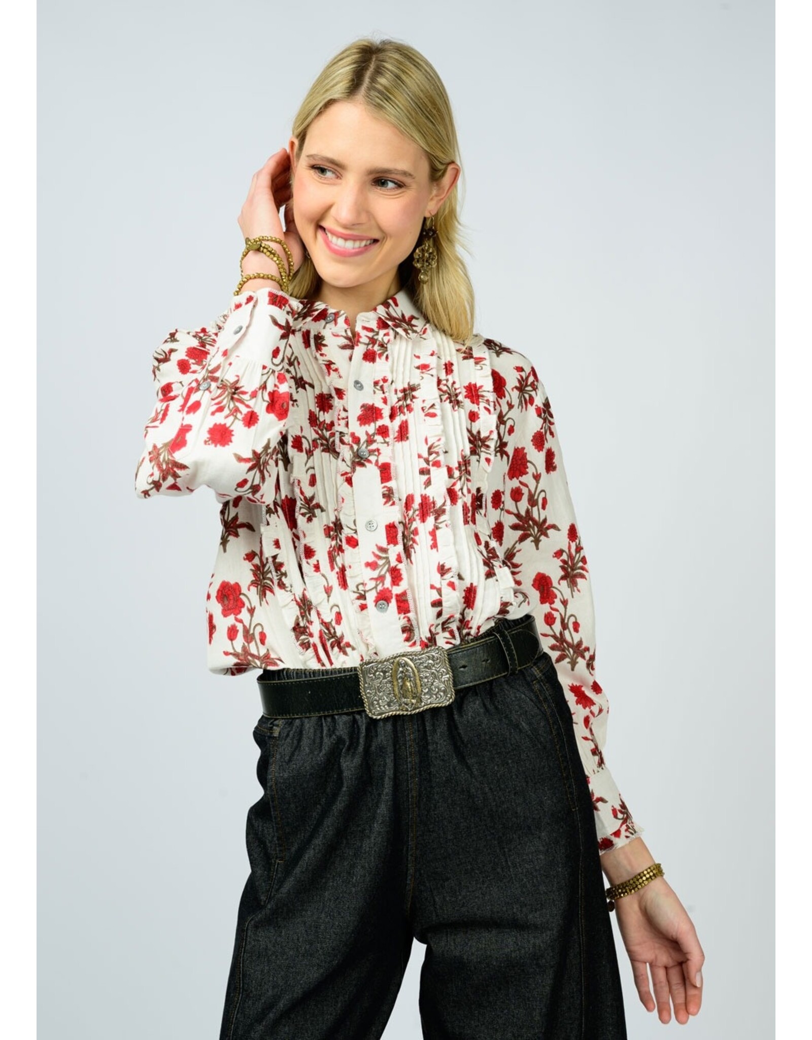Ivy Jane Ivy Jane Tuxedo Gauze Top