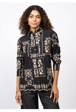 Ivy Jane Ivy Jane Scarf Embroidered Shirt