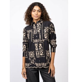 Ivy Jane Ivy Jane Scarf Embroidered Shirt
