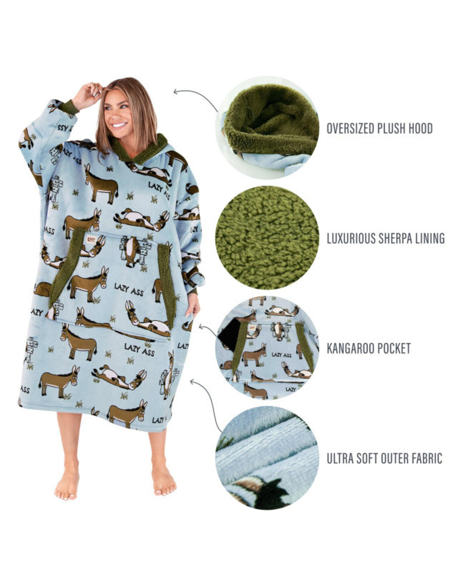 Lazy Ass Blanket Hoodie