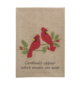 Two Cardinal Embroidered Towel