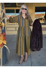 Uncle Frank Uncle Frank Variegated Stripe Dress