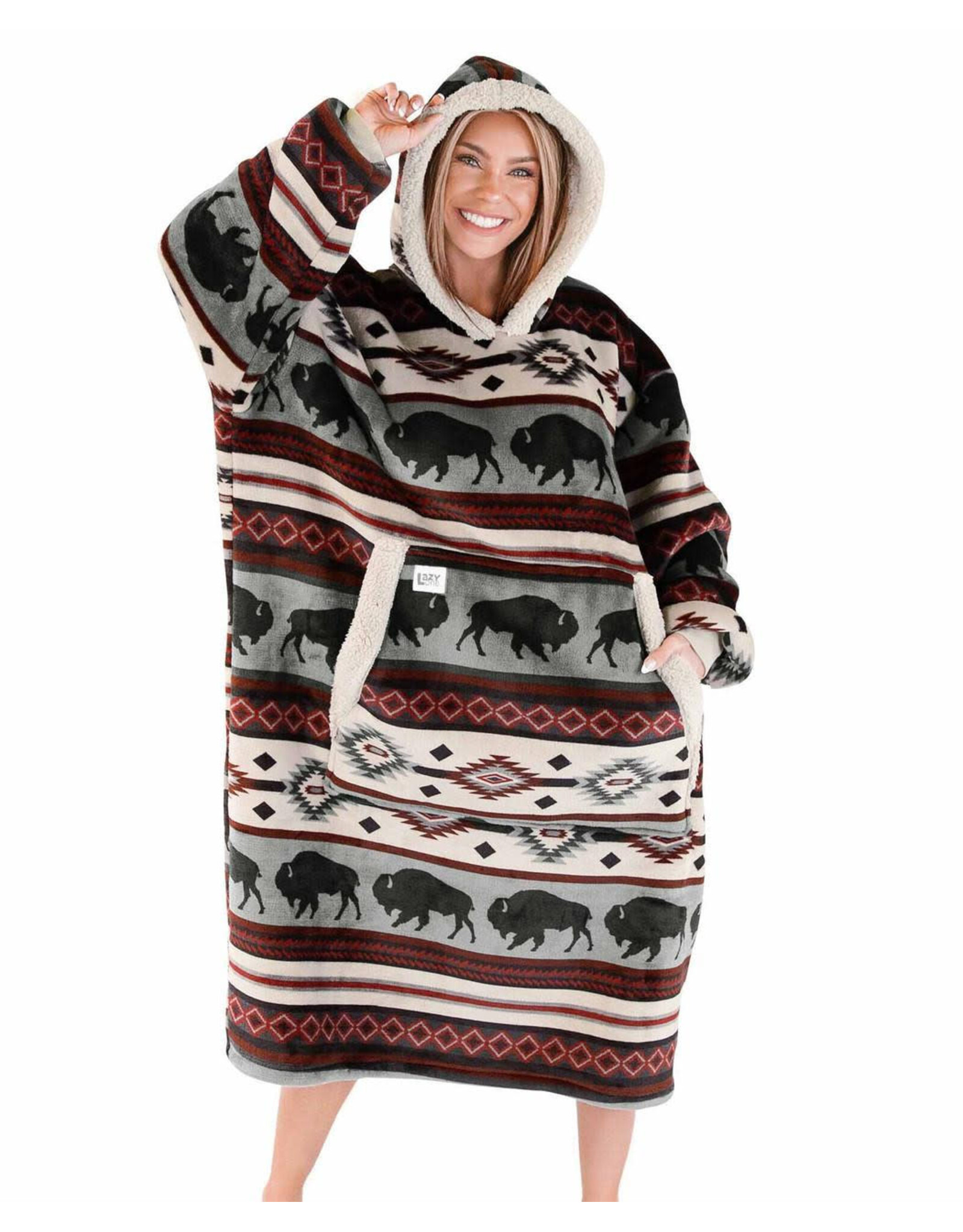 Buffalo Fair Isle Blanket Hoodie