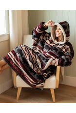 Buffalo Fair Isle Blanket Hoodie Buffalo Fair Isle Blanket Hoodie