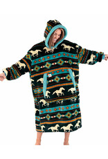 Horse Fair Isle Blanket Hoodie Horse Fair Isle Blanket Hoodie