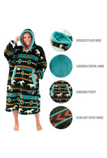 Horse Fair Isle Blanket Hoodie Horse Fair Isle Blanket Hoodie