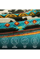 Horse Fair Isle Blanket Hoodie Horse Fair Isle Blanket Hoodie