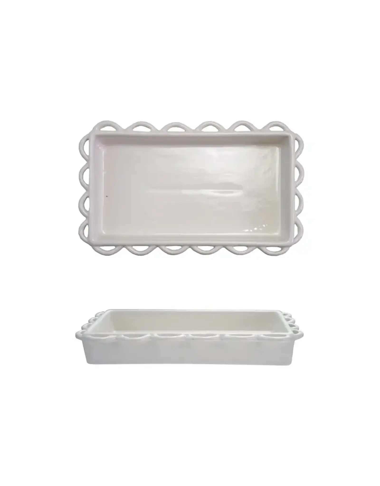 Decorative Scalloped Napkin Holder