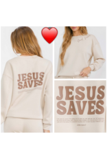 Jesus Saves Ultra Comfy Pullover Sweatshirt