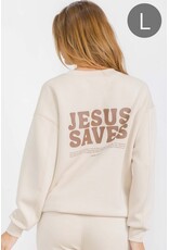 Jesus Saves Ultra Comfy Pullover Sweatshirt