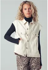 Chasing Sunsets Embroidered Denim Vest