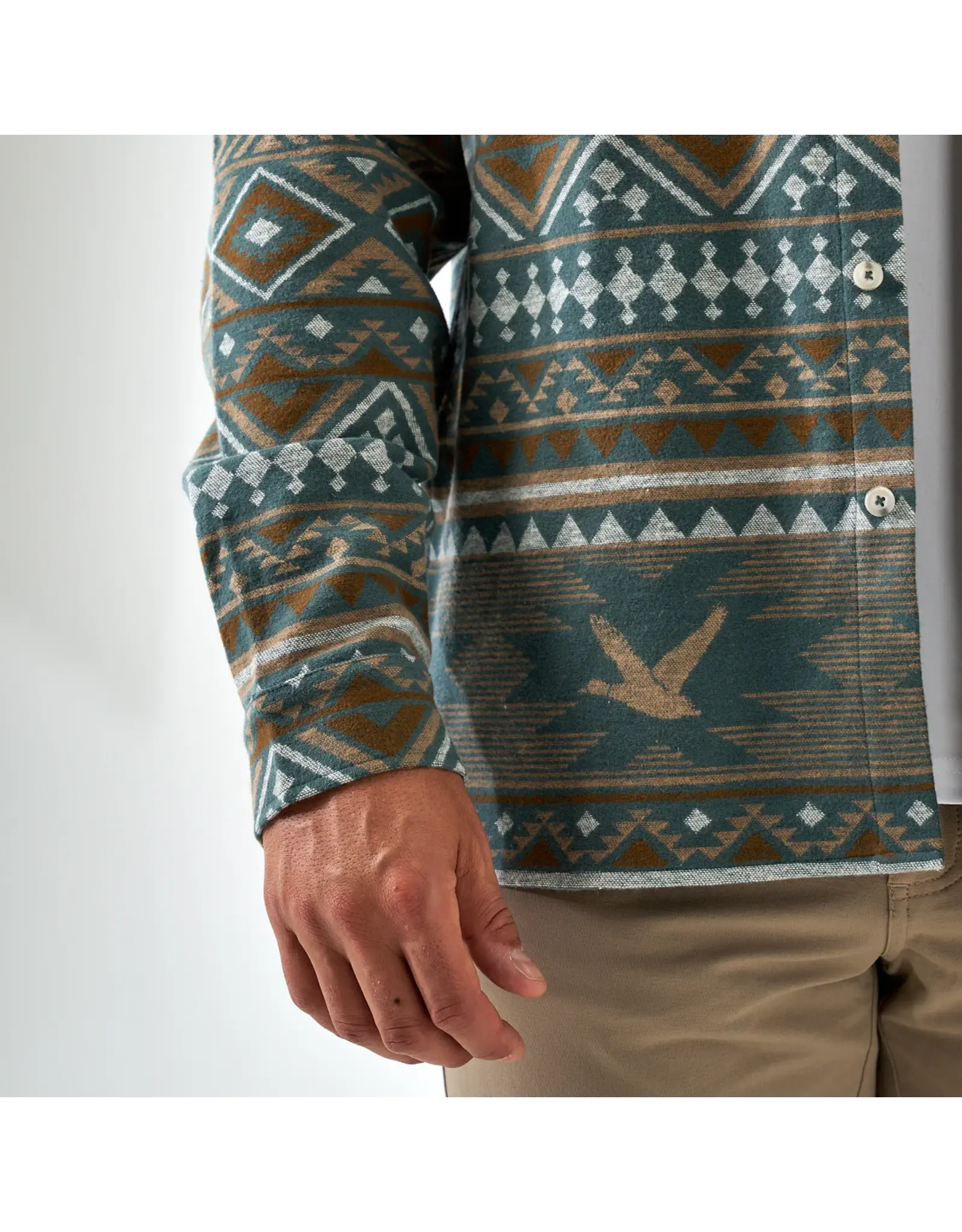 Burlebo Burlebo Vintage Heavyweight Flannel Whitetail Aztec