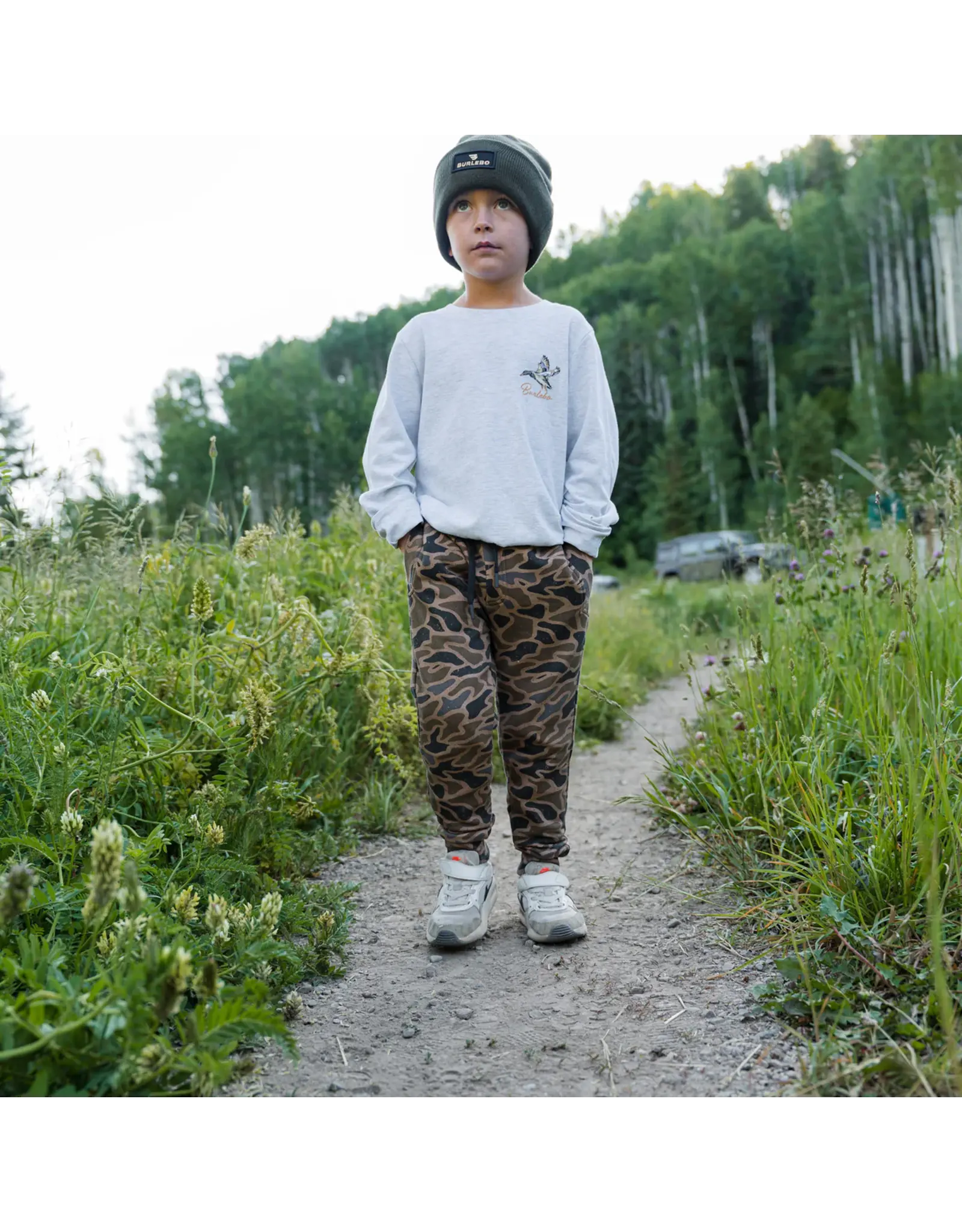 Burlebo Burlebo Youth Fleece Jogger Gauge Camo