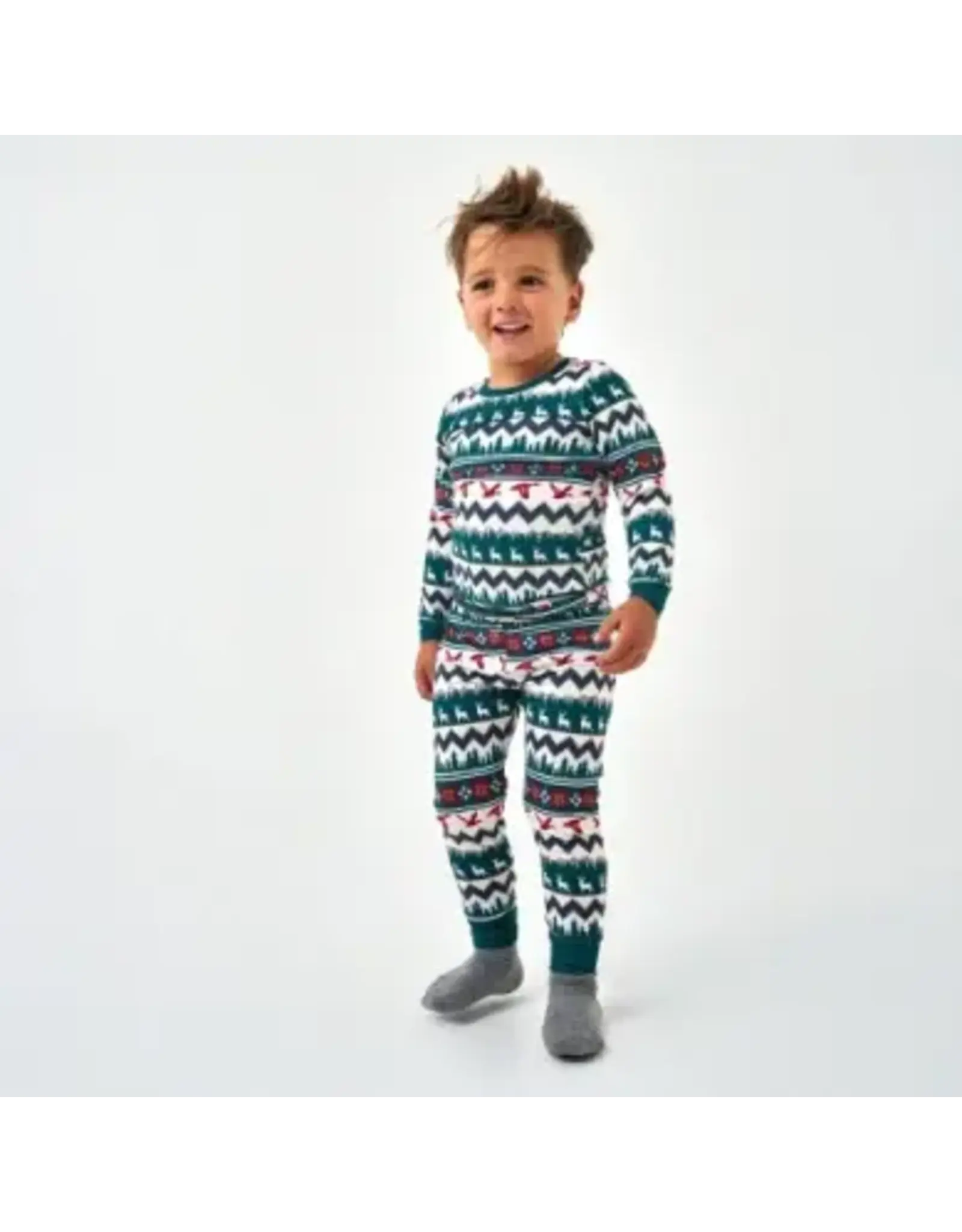 Burlebo Burlebo Boys Performance PJ Set Outdoors Christmas