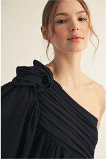 Tiffany Elegant Black Off The Shoulder Top