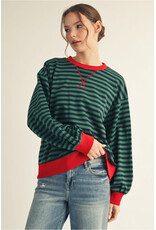 Christina Stripe Sweatshirt
