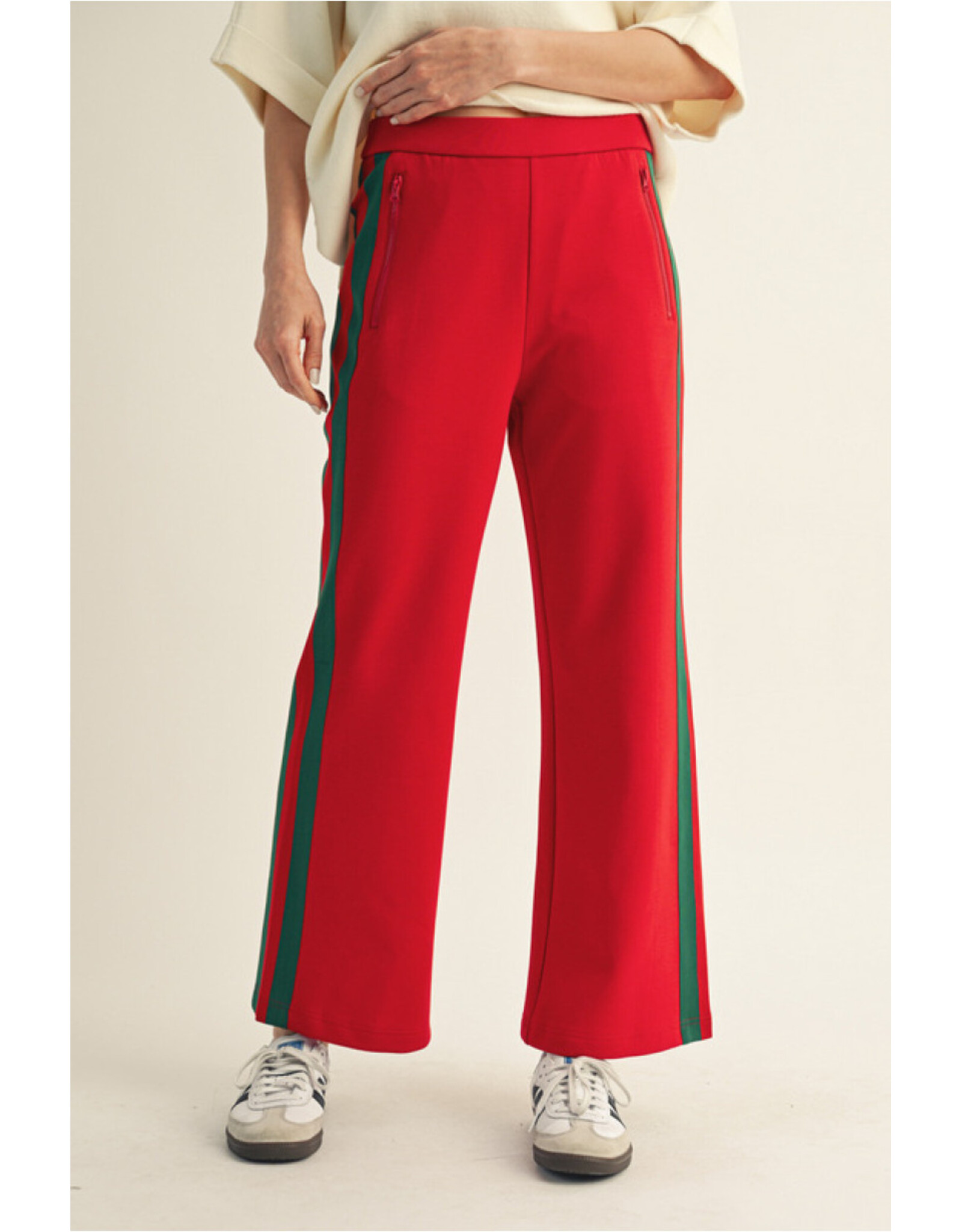 Regina Red Athletic Style Pants