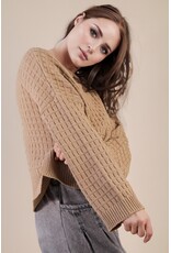 Miranda Oversized Textured Casual Knit Sweater